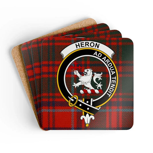 Heron Ad Ardua Tendit Family Crest Coaster product type