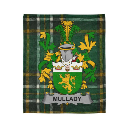Mullady Family Crest Green Tartan Blanket product type