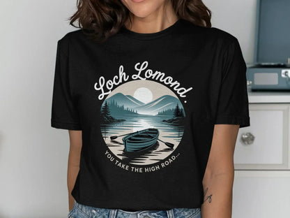 Loch Lomond High Road Scenic Landscape Tshirt product type