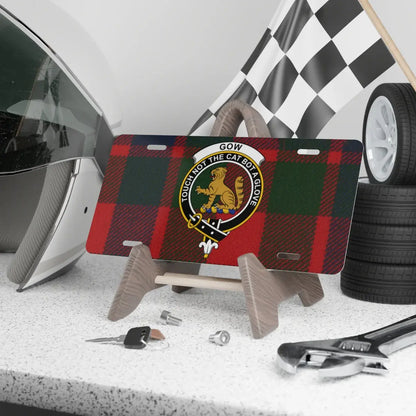 Tartan Design Car License Plate Decorative Product