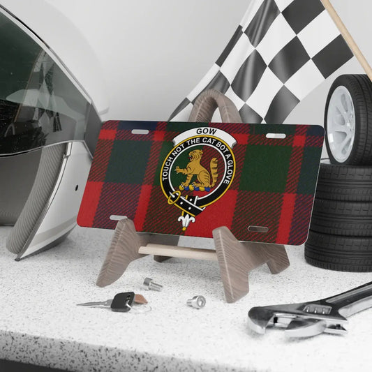 Tartan Design Car License Plate Decorative Product