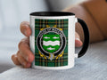 MacCabe Irish National Tartan mug with family crest emblem