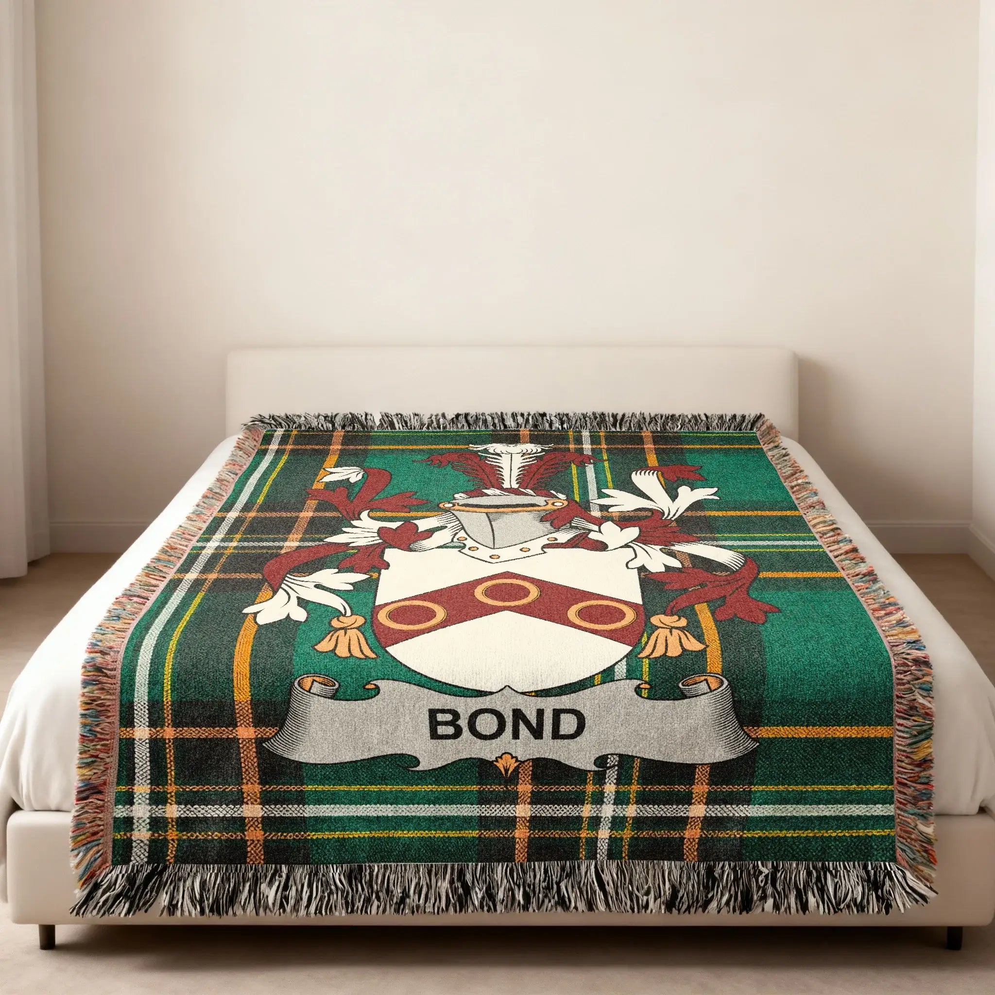 Bond Family Crest Green Plaid Heritage product type
