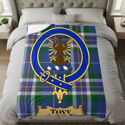 Clan Crest Eagle and Blue Pattern Blanket product