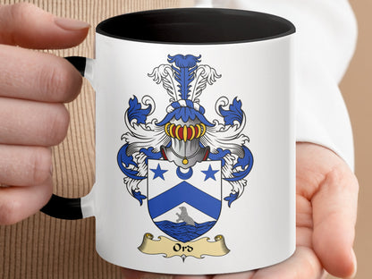 Ord Family Crest Distinctive Scottish Clan Coat of Arms Mug - Living Stone Gifts