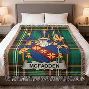 McFadden Irish Woven Blanket | Family Crest Tartan Throw