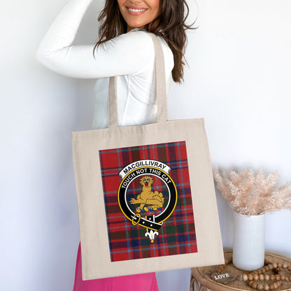 MacGillivray Clan Scottish Crest Tartan Tote Bag - Living Stone Gifts