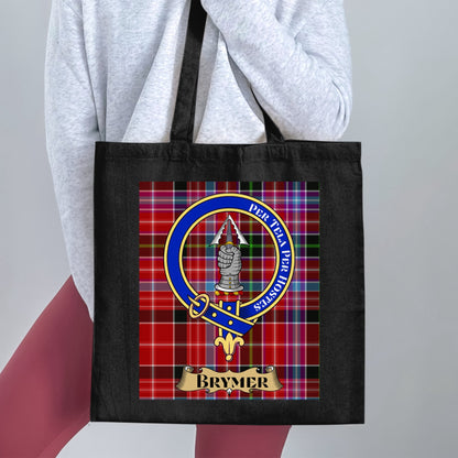 Brymer Clan Scottish Tartan Design Tote Bag - Living Stone Gifts