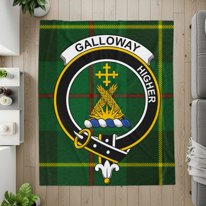 Galloway Higher Crest Tartan Blanket Warm Cozy product