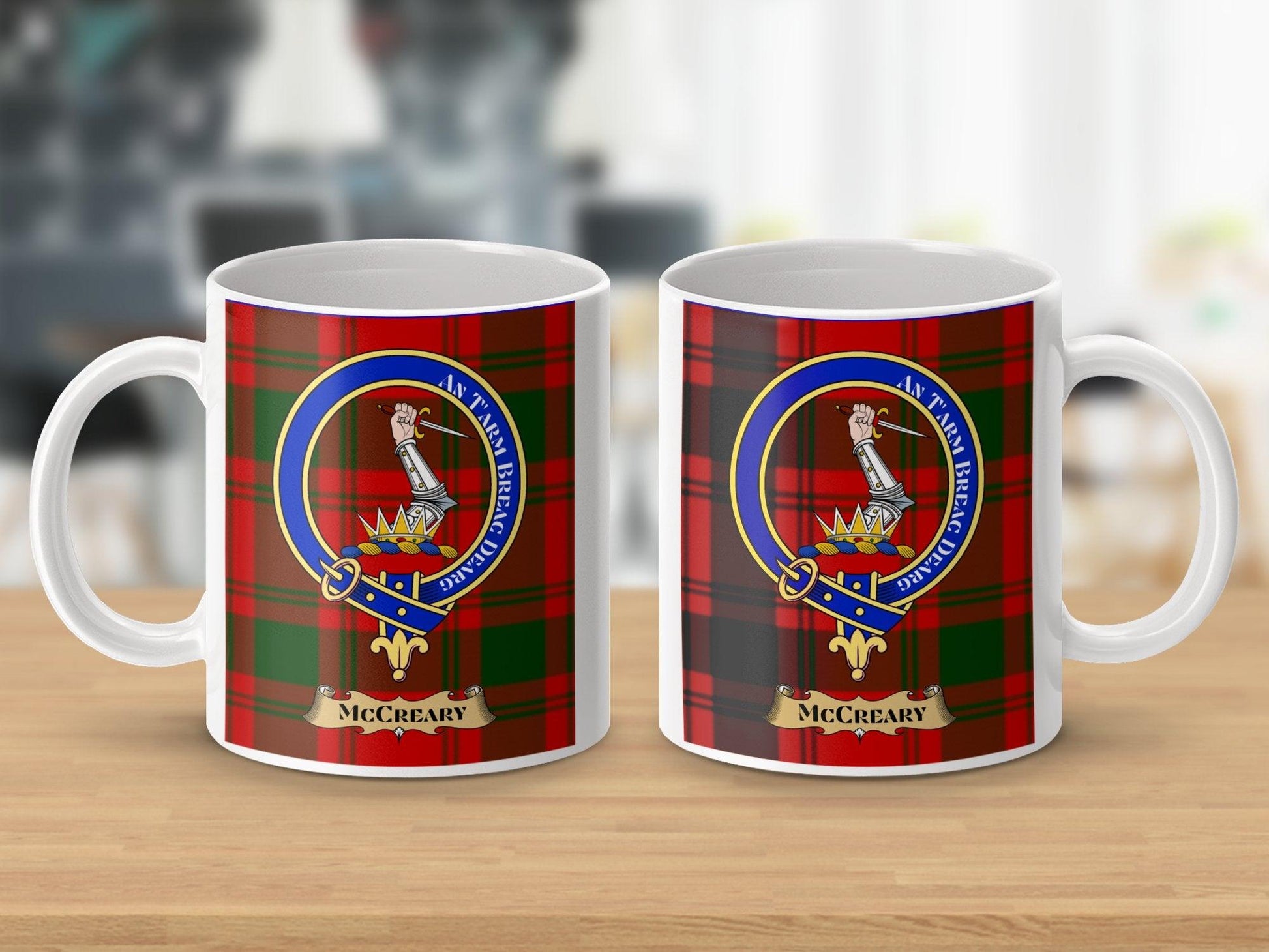 McCreary Clan Crest Tartan Mug - Living Stone Gifts