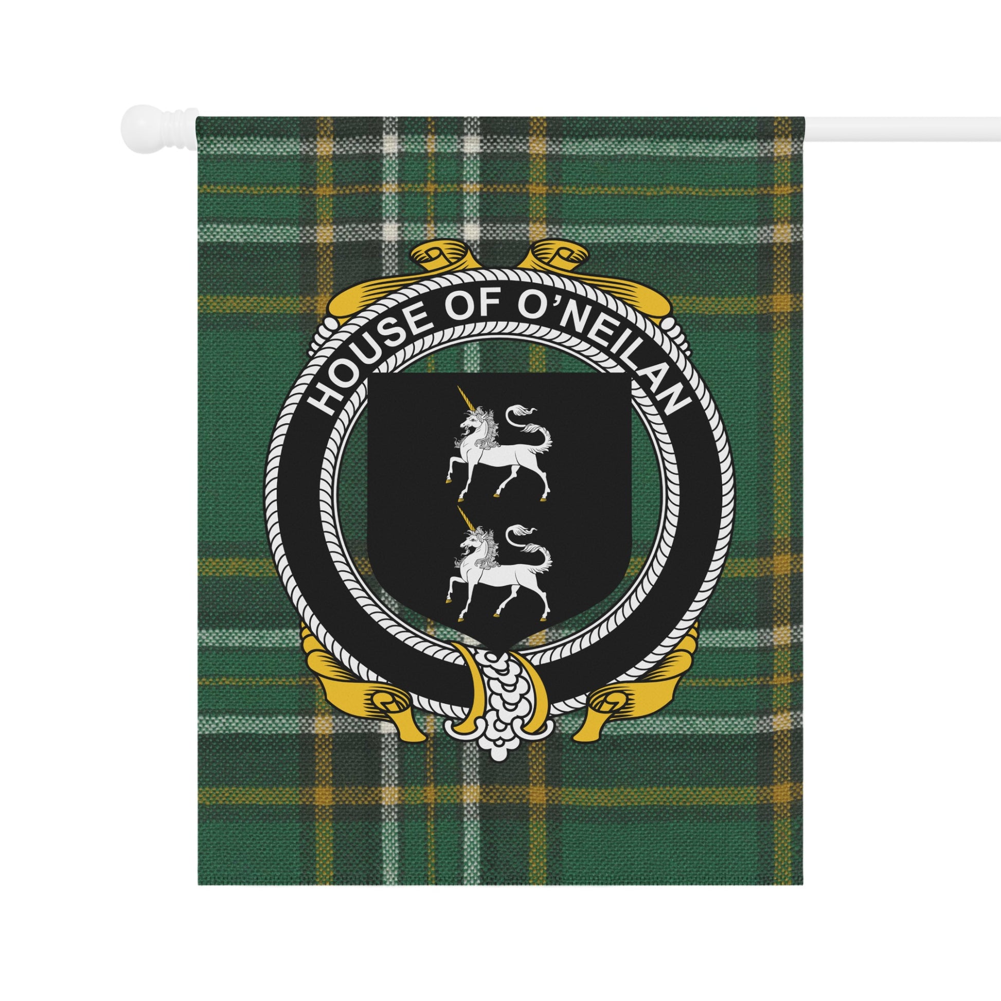 House of O'Neilan Plaid Crest Design Flag