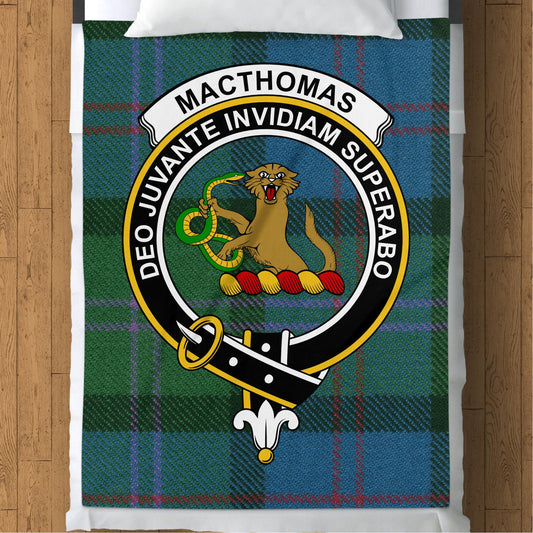 Scottish Clan MacThomas Tartan Throw Blanket - Living Stone Gifts