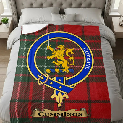 Courage Lion Crest Cummings Red Tartan Blanket product