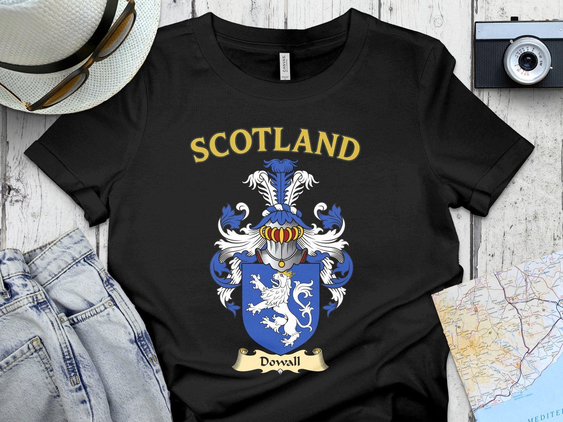 Dowall Clan Family Crest Scotland T-Shirt - Celtic Ancestry Gifts