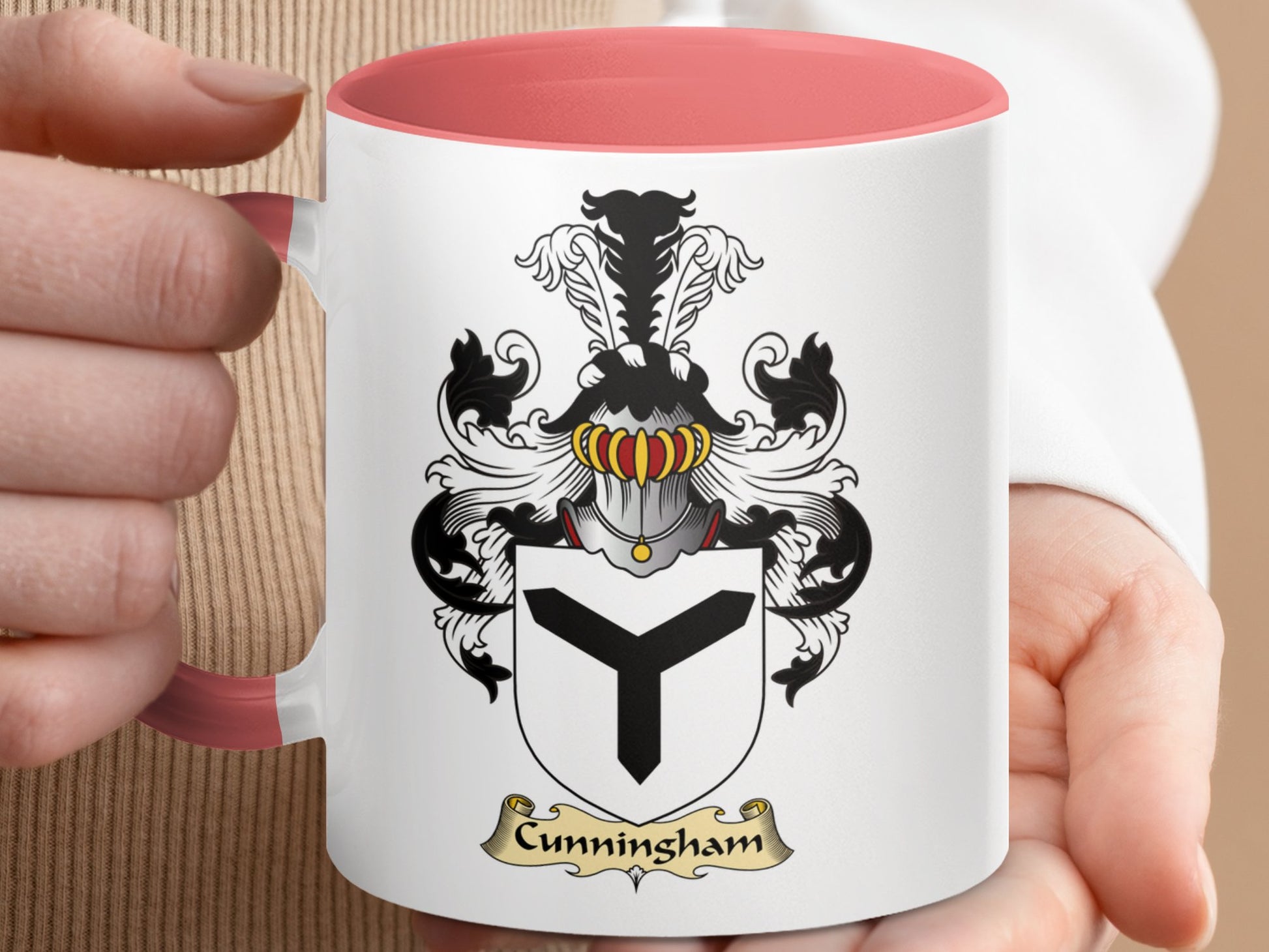 Clan Cunningham Scottish Clan Accent Coffee Mug - Living Stone Gifts