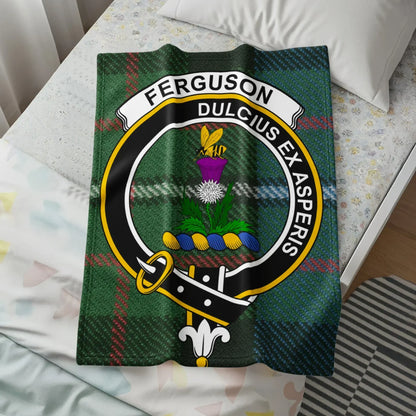 Ferguson Coat of Arms Tartan Blanket product
