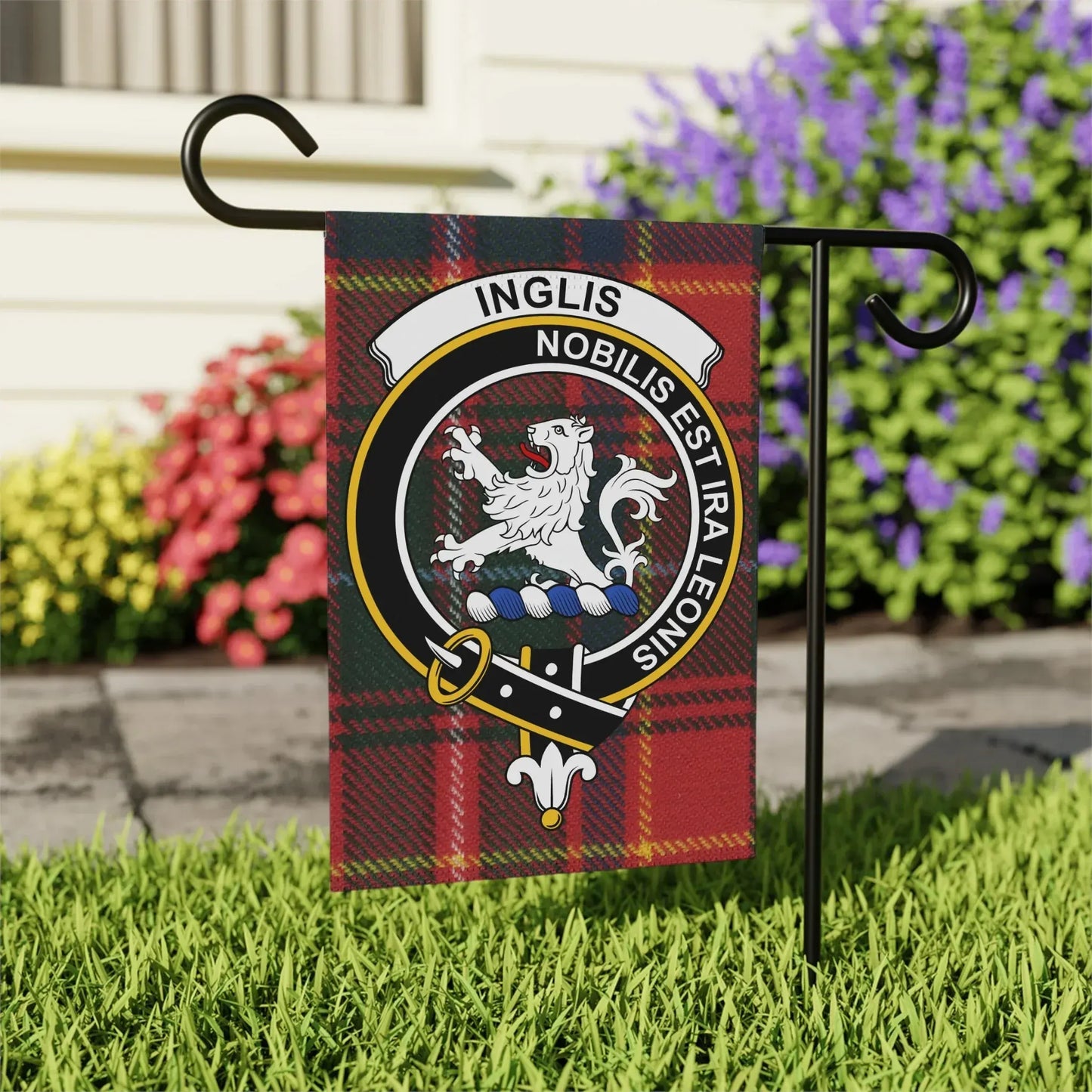 Inglis Noblis Est Ira Leonis Sign Garden Flag product