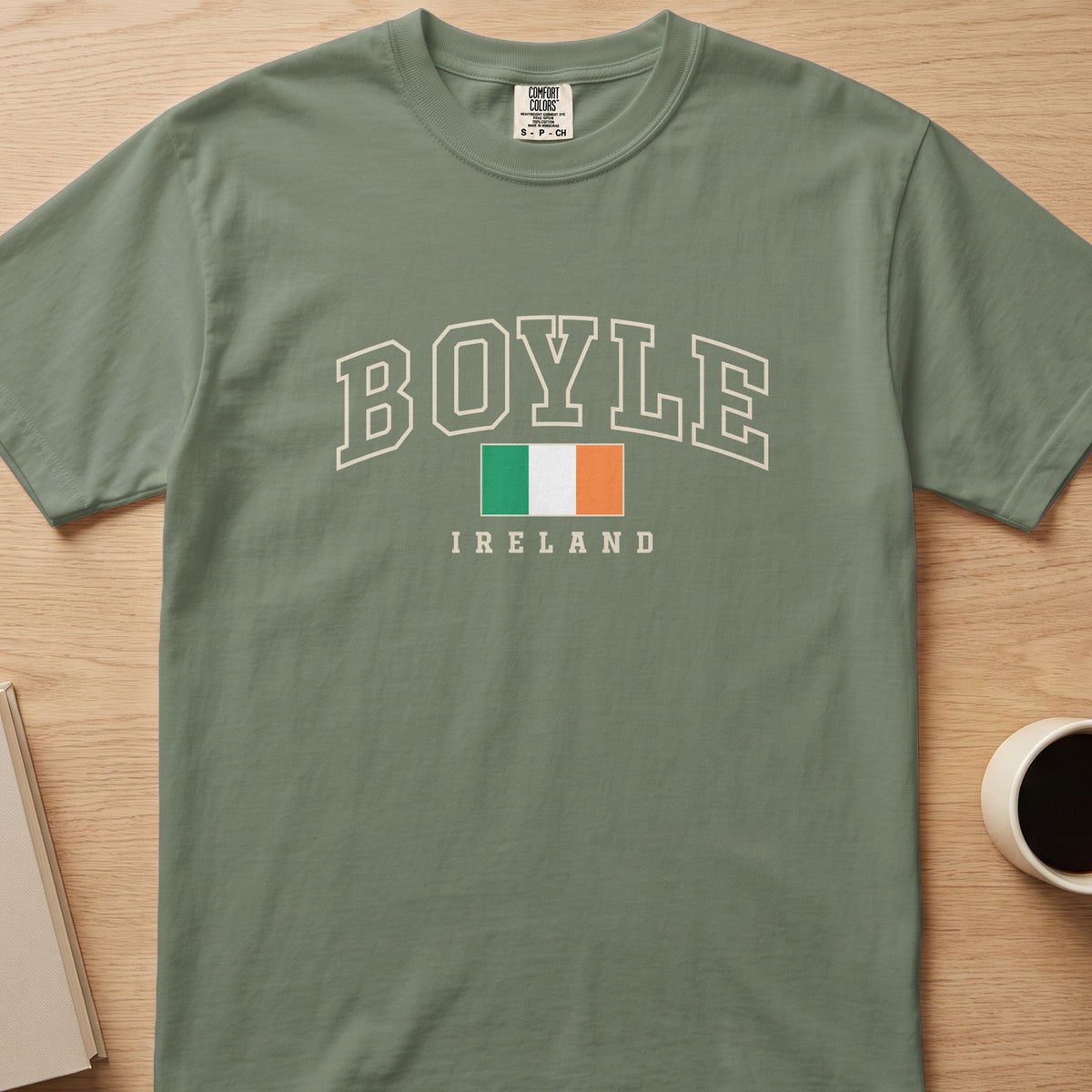 Boyle Ireland T-shirt in Moss