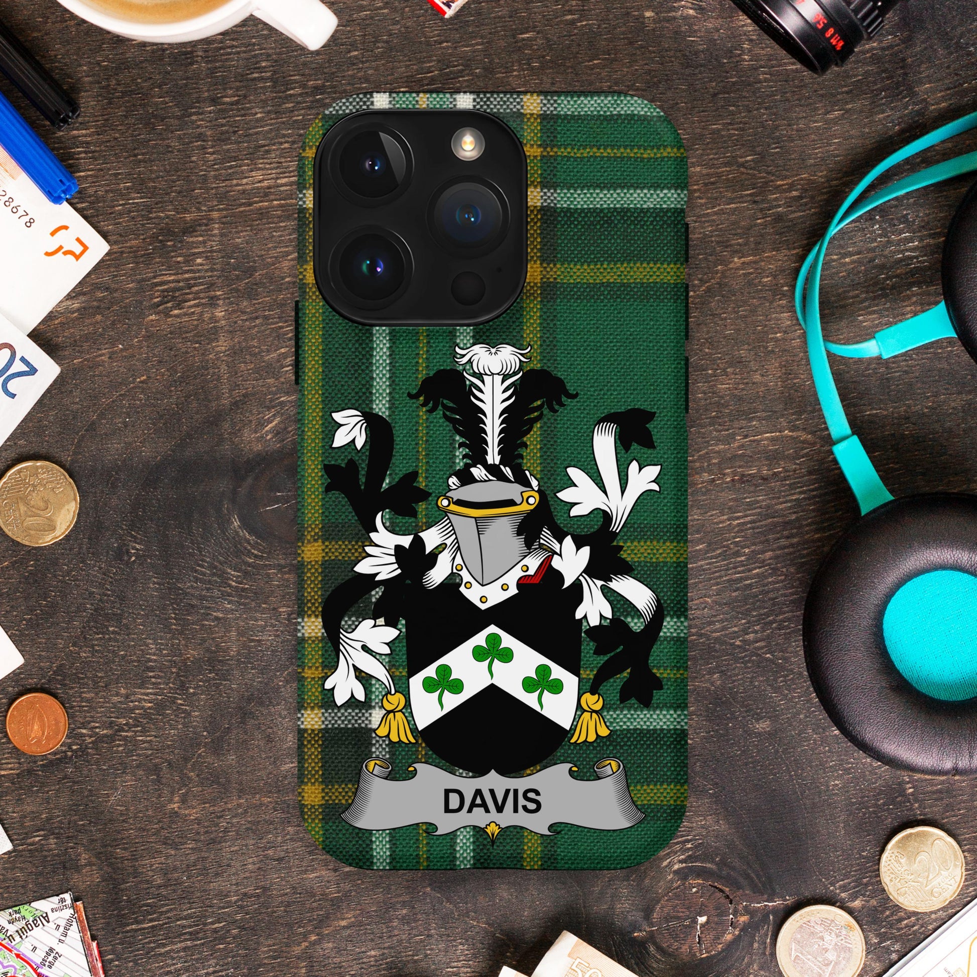 Davis Coat of Arms Design iPhone Case product type