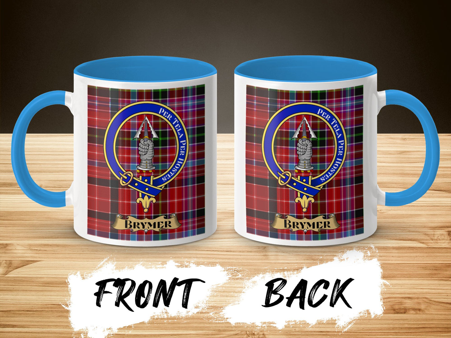 Unique Scottish Clan Brymer Crest Design Coffee Mug - Living Stone Gifts