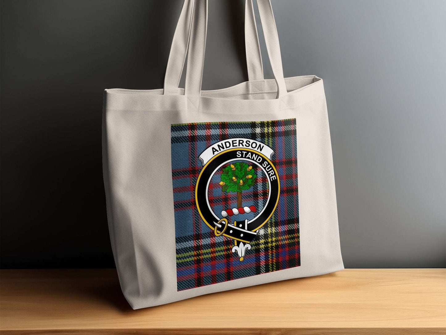 Anderson Stand Sure Clan Crest Tartan Tote Bag - Living Stone Gifts