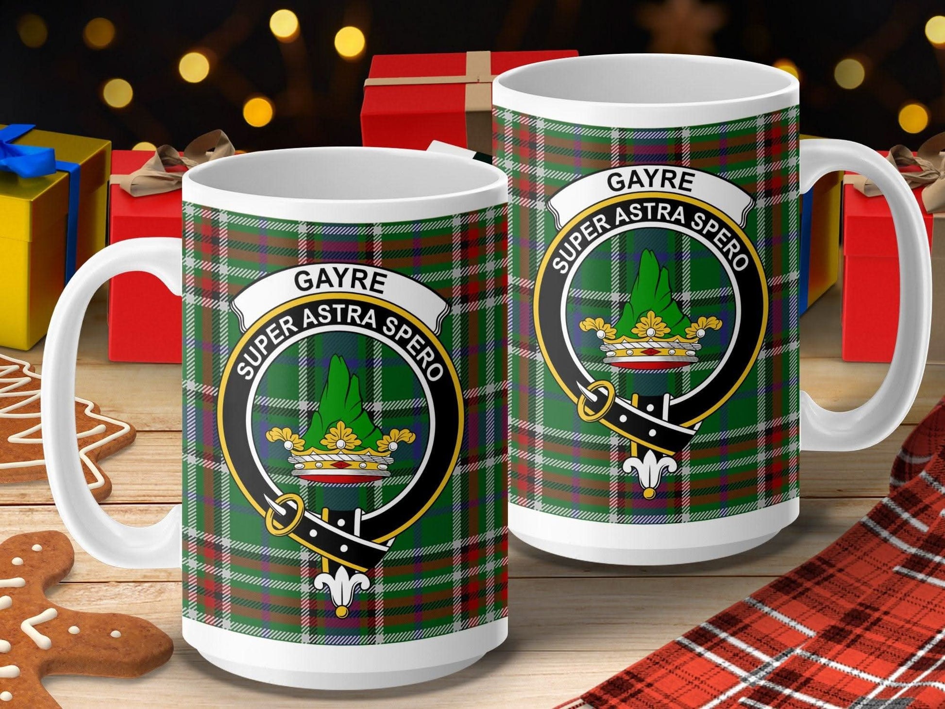 Super Astra Spero Gayre Plaid Scottish Mug product type