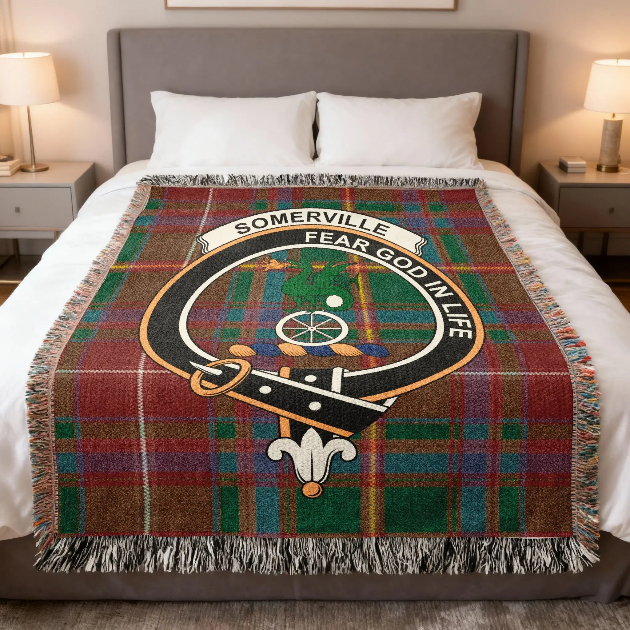 Somerville Fear God In Life Tartan Blanket