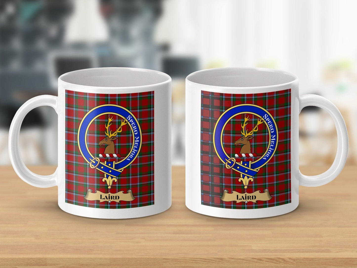 Scottish Clan Laird Crest Plaid Design Gift Mug - Living Stone Gifts