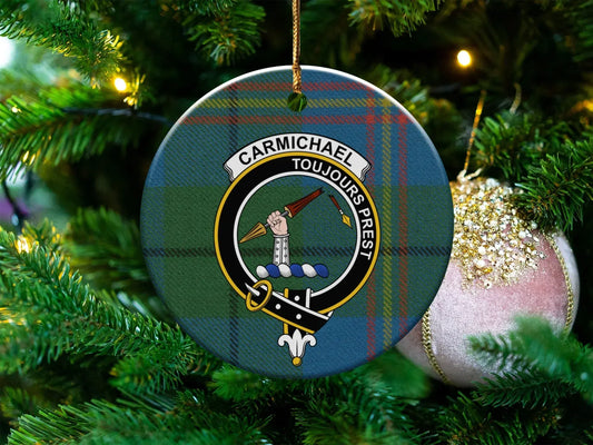 Scottish Clan Crest Tartan Christmas Ornament product