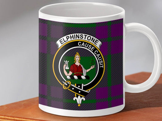 Elphinstone Cause Causit Crest Plaid Mug product