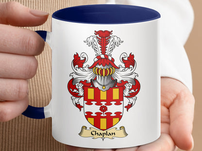 Chaplan Scottish Clan Coat of Arms Accent Mug - Living Stone Gifts