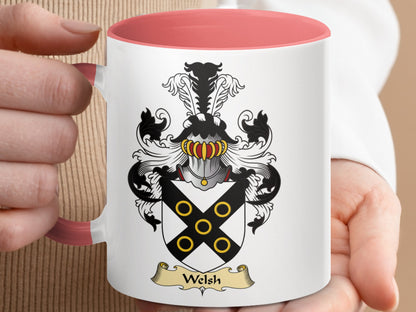 Clan Welsh Authentic Scottish Coat of Arms Mug - Living Stone Gifts