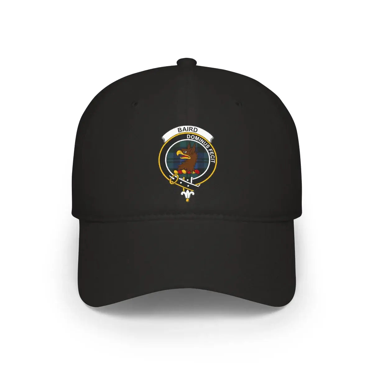 Baird Dominus Fecit Embroidered Crest Black Hat