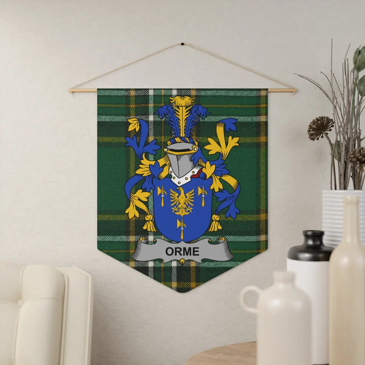 Orme Family Crest Tartan Wall Hanging product