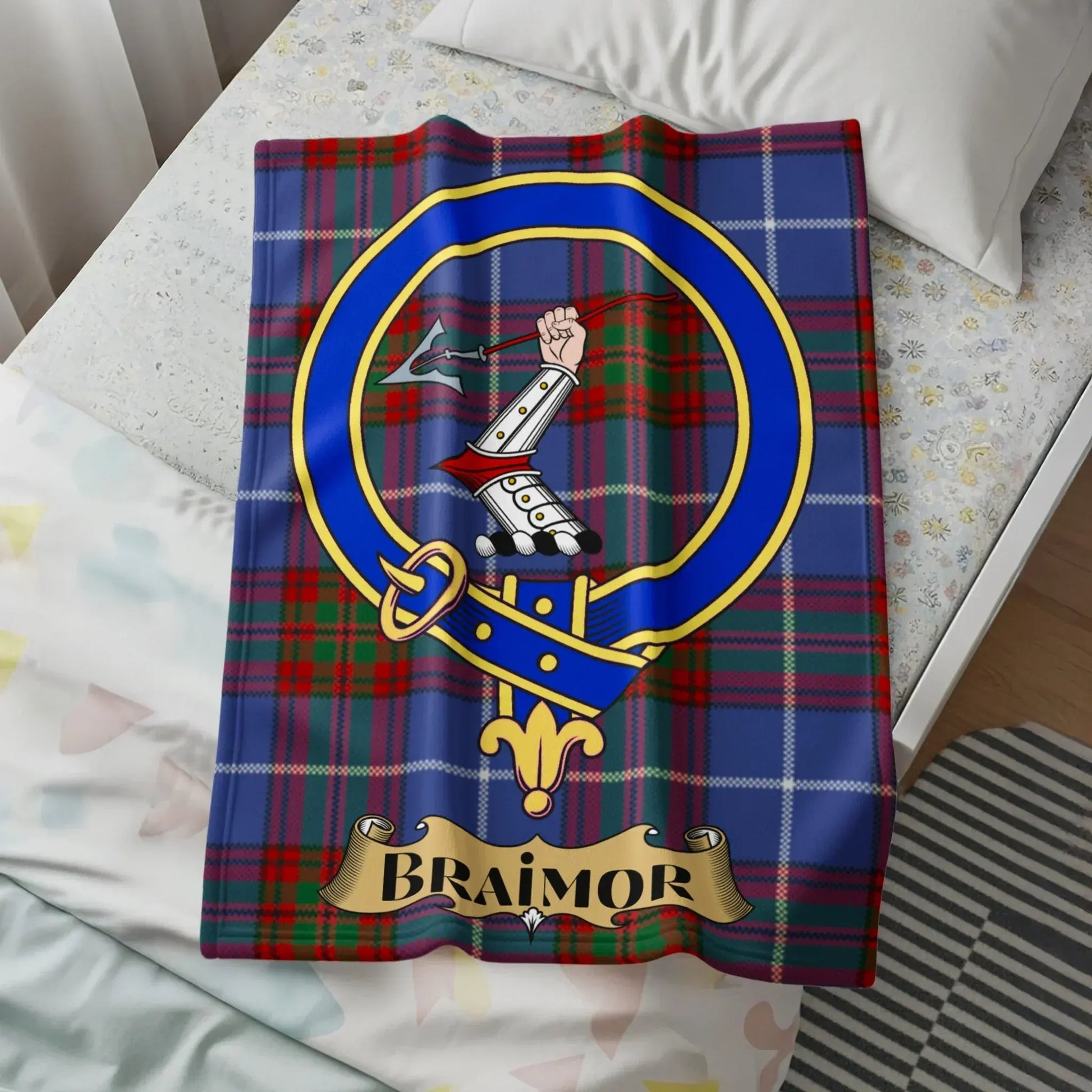 Braimor Tartan Pattern Decorative Blanket product