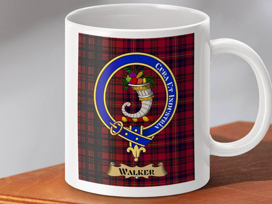 Walker Clan Crest Plaid Design Coffee Mug product type