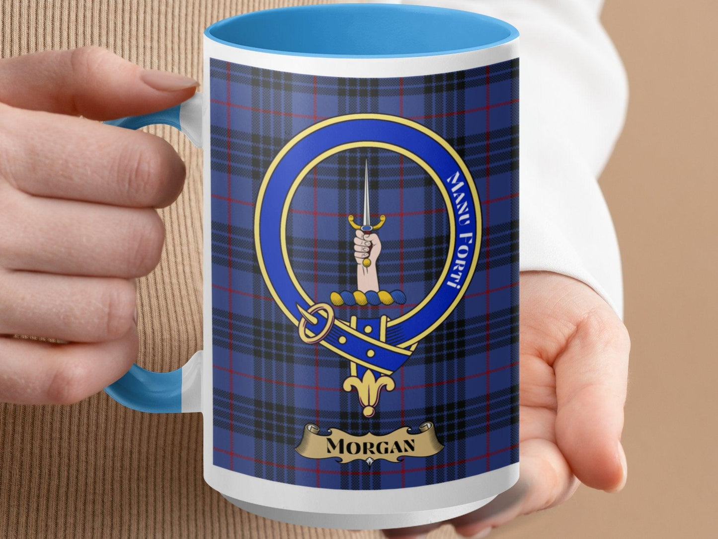 Scottish Clan Morgan Tartan Plaid Mug - Living Stone Gifts