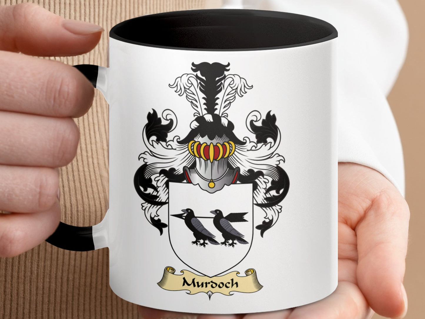 Scottish Clan Murdoch Surname Coat of Arms Mug - Living Stone Gifts