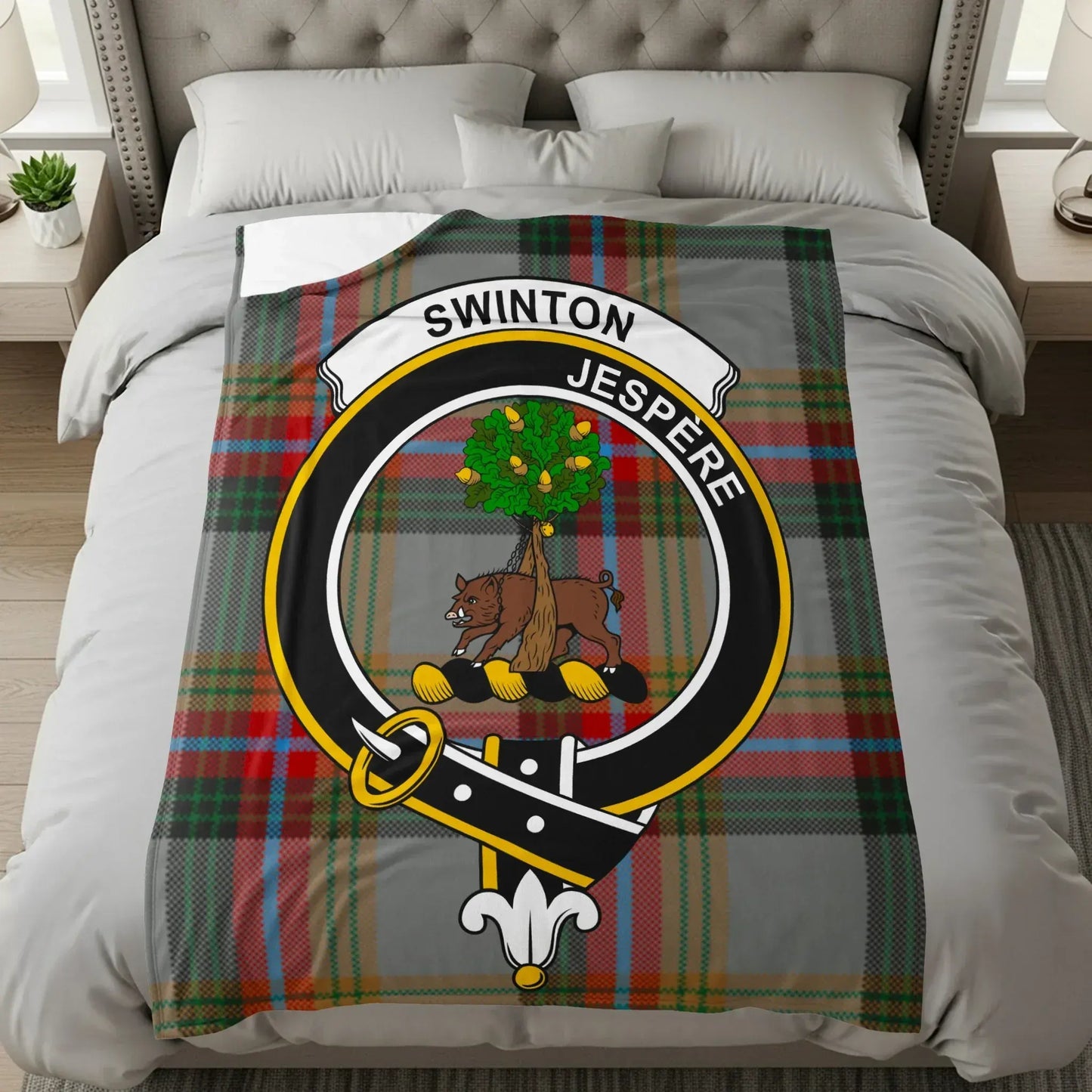 Swinton Jespere Tartan Blanket Unique Bedding Product