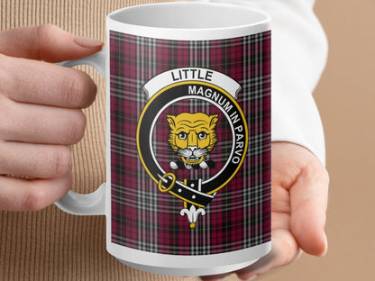 Scottish Clan Little Tartan with Crest Design Mug - Living Stone Gifts