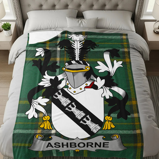 Ashborne Family Crest Bed Blanket Unique Product