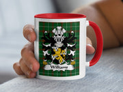 Williams Welsh Family Crest Mug | Tartan Heritage Gift