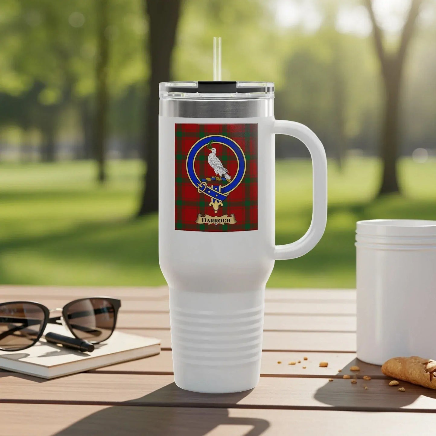 Plaid Tumbler with Straw Perfect Travel Companion product