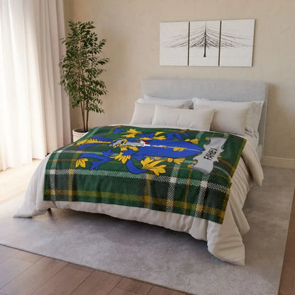 Cozy Green and Blue Cartoon Alligator Blanket product