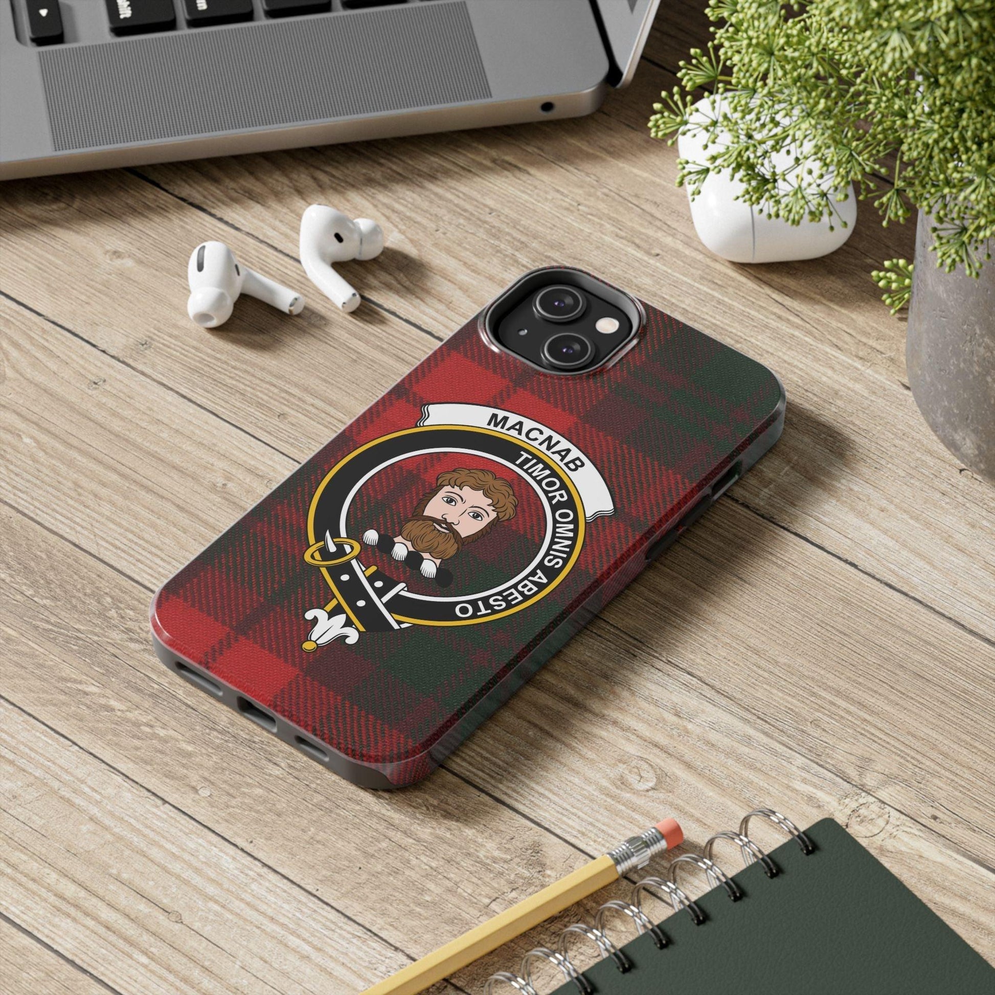 Macnab Clan Tartan Design Cell Phone Case - Celtic Ancestry Gifts