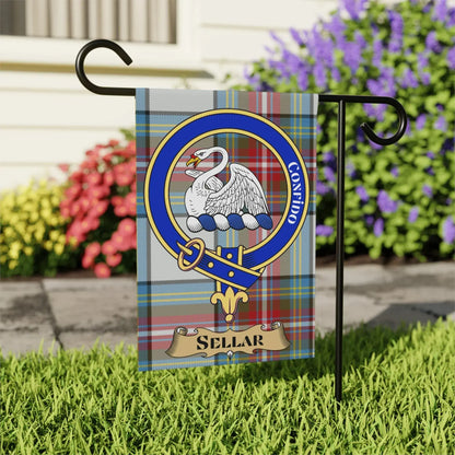 Sellar Clan Crest Garden Banner Outdoor Decorative product