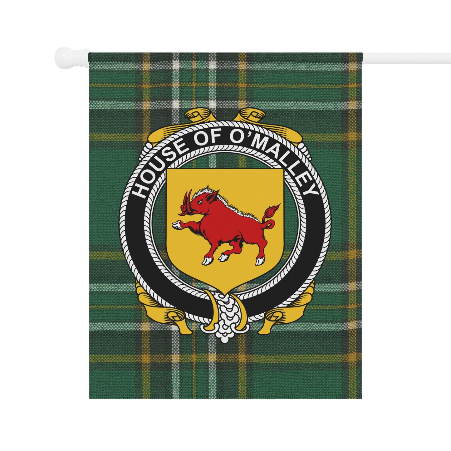 House of O'Malley Plaid Banner Decorative Flag