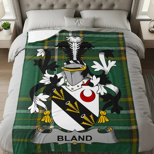 Family Crest and Tartan Design Bedding Blanket product