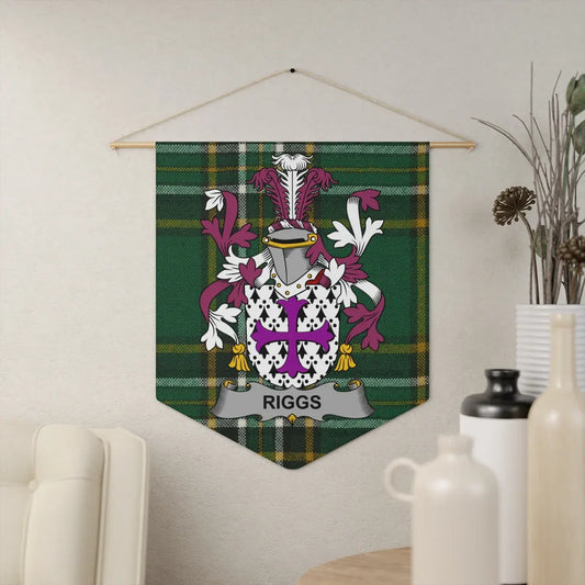 Riggs Family Crest Tartan Heritage Wall Hanging product type