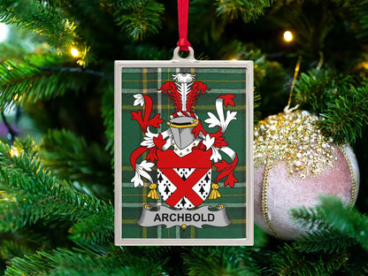 Archbold Family Crest Shield Christmas Ornament product type